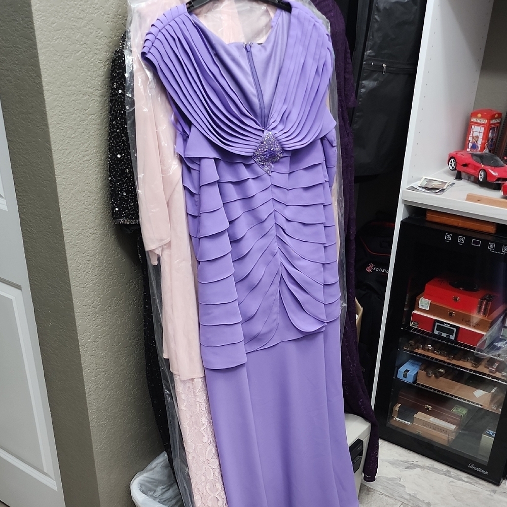 Elegant Purple Evening Dress